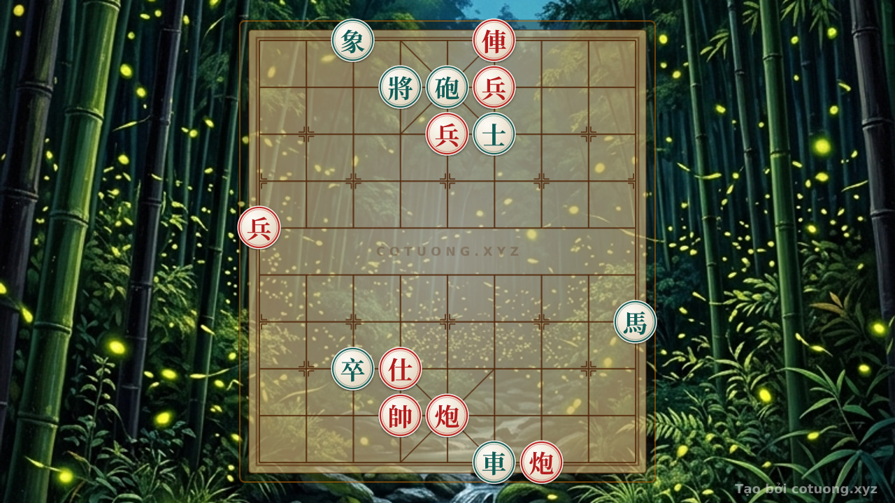Thế cờ: How to Defend Against the Dangerous Red Attack in Xiangqi: The Secret Move to Counter from the Black Side — Cờ Tướng Online