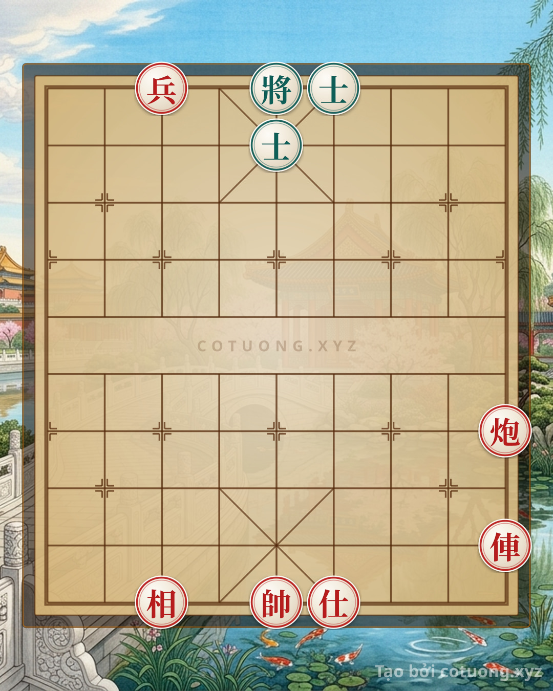 Challenge: Xiangqi Position 'Pawn Sacrifice King': 