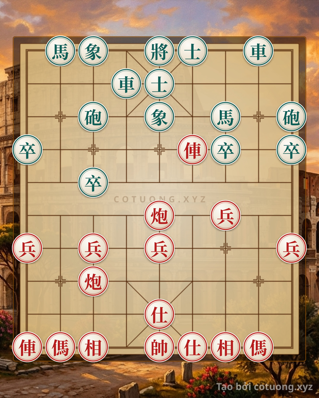 Challenge: Red General Chess: The 'Kick Horse' Strategy to Win in 5 Moves - Can you solve it?