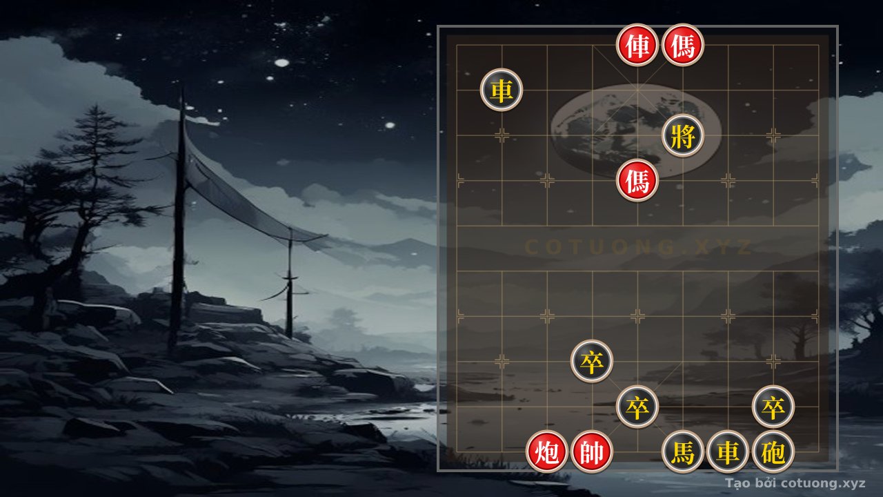 Thế cờ: Red-Black Formation: A Thrilling Battle — Cờ Tướng Online