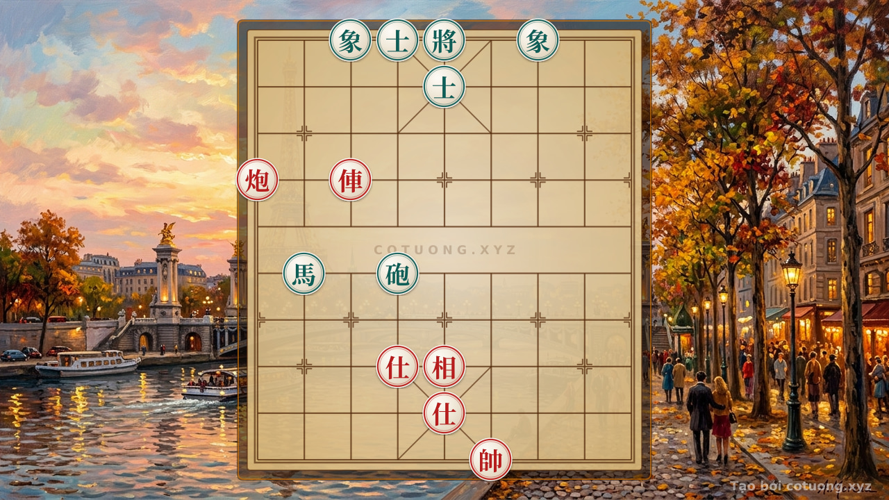 Thế cờ: Red's Message: 'I'm Losing My Mind for You' – The Sacrifice Strategy of the Hidden Piece — Cờ Tướng Online