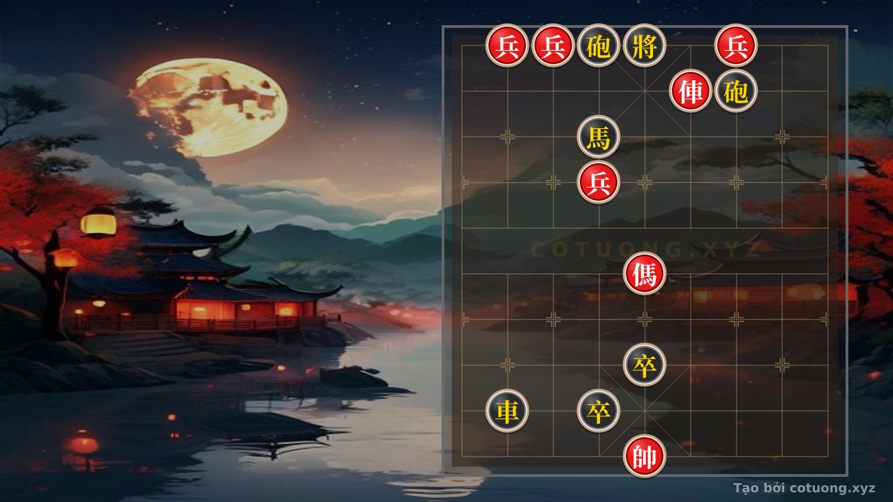 Thế cờ: Art of Defensive Counterattack: Analyzing the Red vs Black Xiangqi Position - Free Online Chinese Chess — Cờ Tướng Online