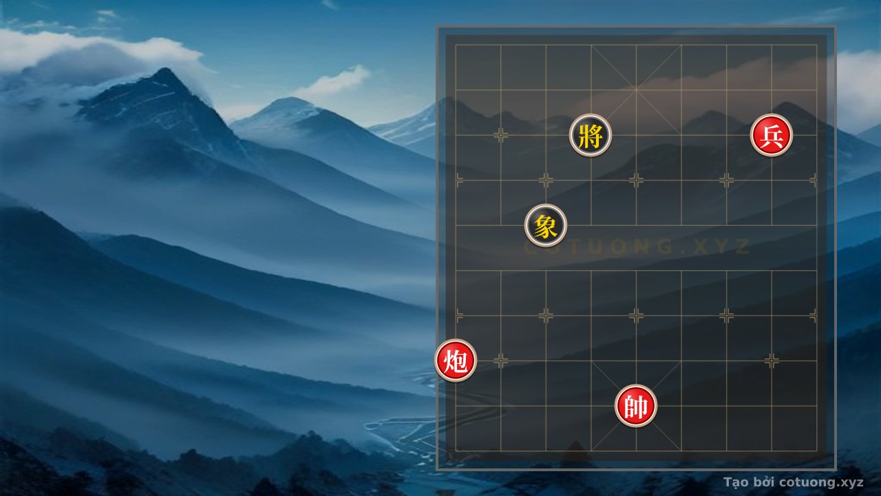 Thế cờ: Red Cannon on File 9: The Art of Defensive Counterattack in a High-Stakes Xiangqi Battle — Cờ Tướng Online