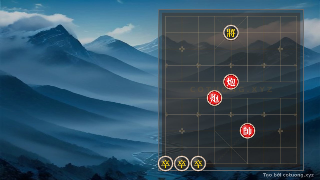 Thế cờ: Xiangqi: Red Cannon Traps Black Pawn in 'Black General's Collapse' — Cờ Tướng Online