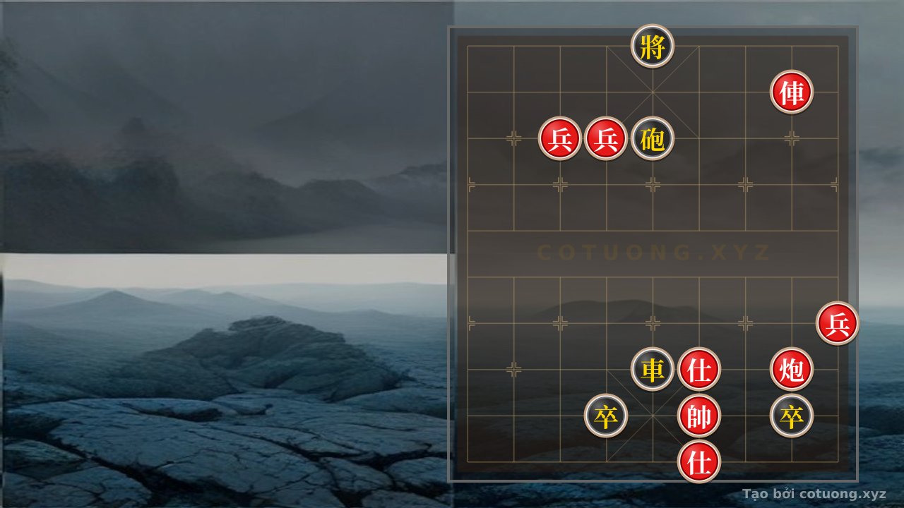 Thế cờ: A Beautiful Chess Formation: Red Rook at 2-9 and Red Pawn at 7-8 Coordinate a Killer Move — Cờ Tướng Online