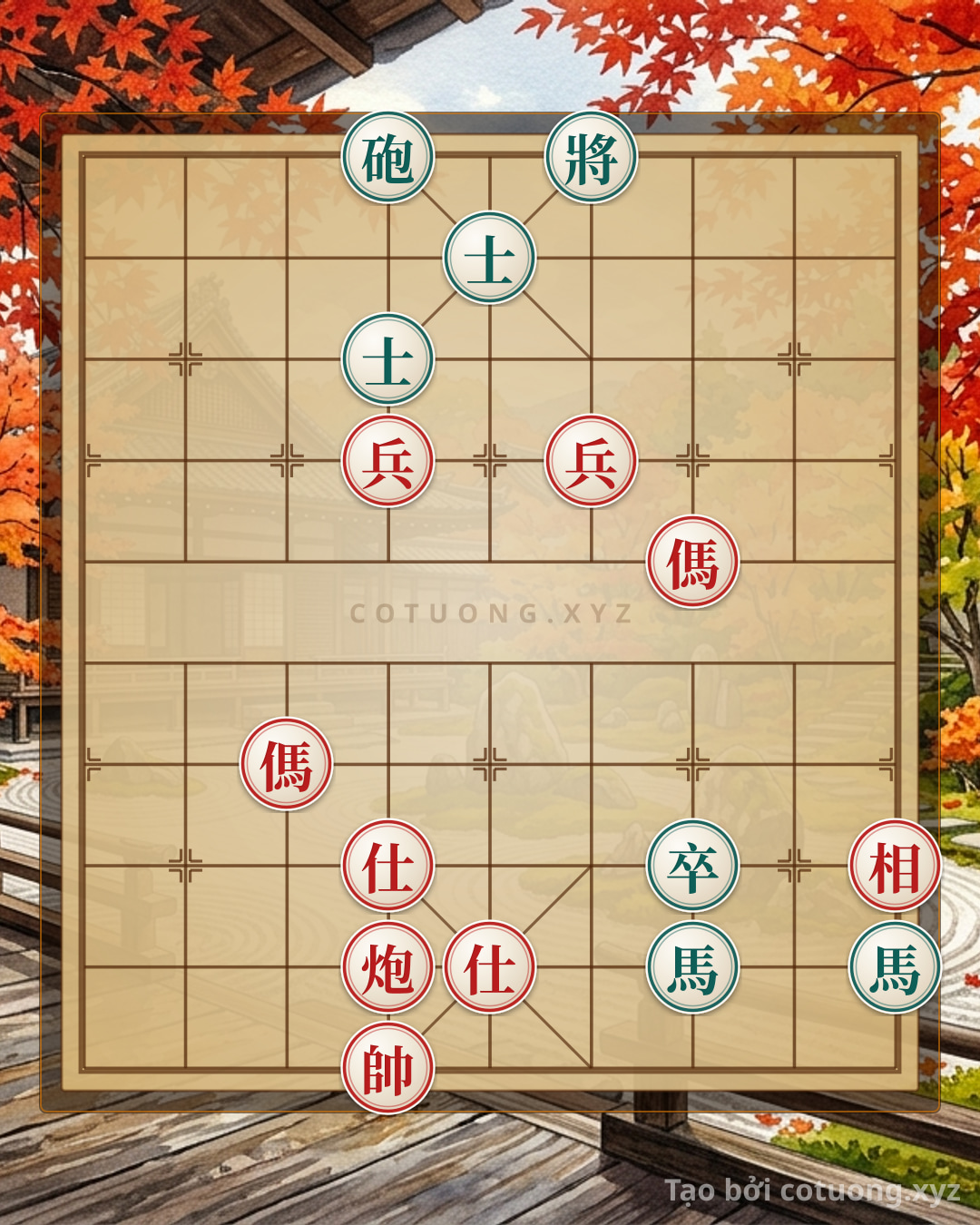 Challenge: Red Cannon 2 Horses 2 Pawns 2 Advisors Rook vs Black Cannon 2 Horses Pawns 2 Advisors: Elite Checkmate Exercise - First Move Advance Retreat Between Life and Death - Can you solve it?