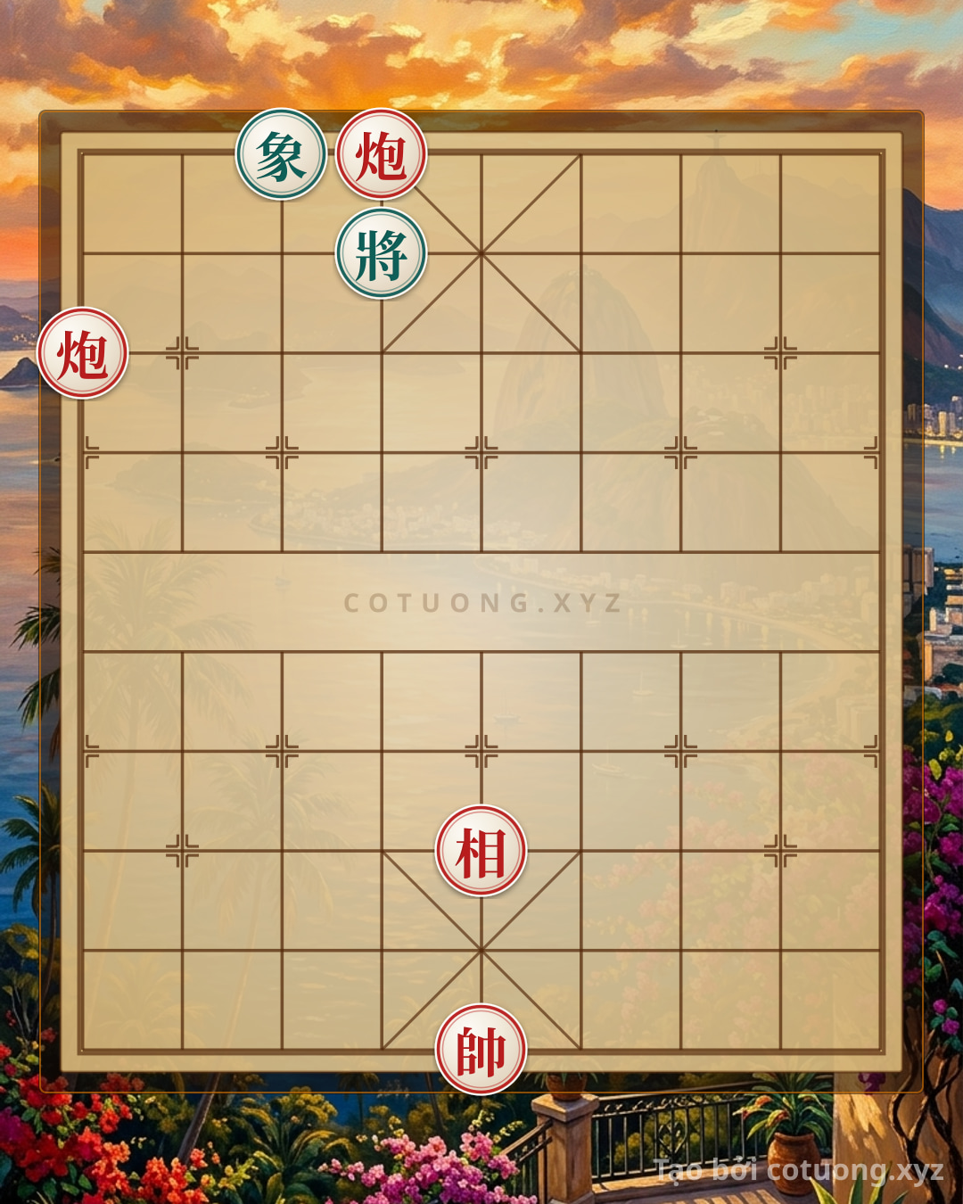 Challenge: The Deadly Trap: Red Cannon at 6-10 Strikes Black General in One Move - Can you solve it?