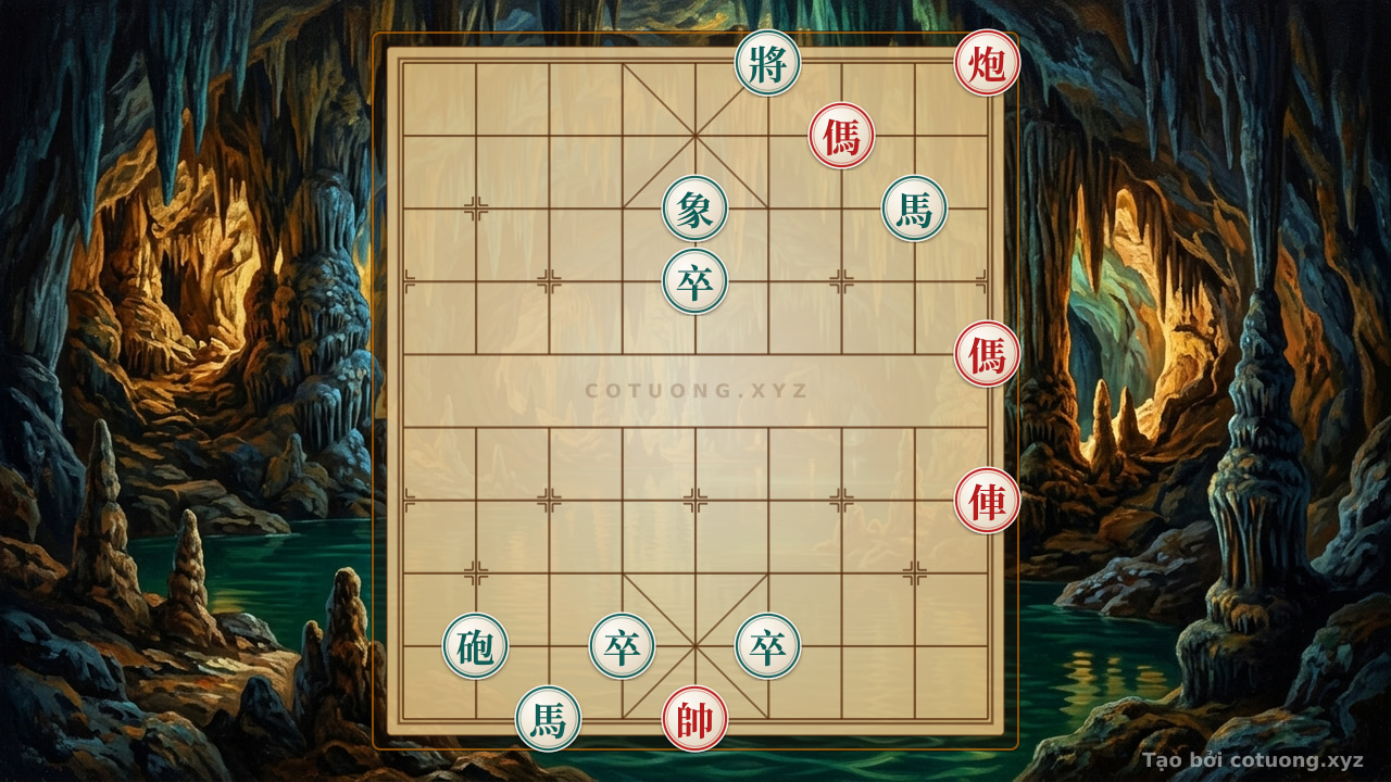 Thế cờ: Xiangqi: Defensive Counterattack Tactics in the Double Horse Face-to-Face Formation — Cờ Tướng Online