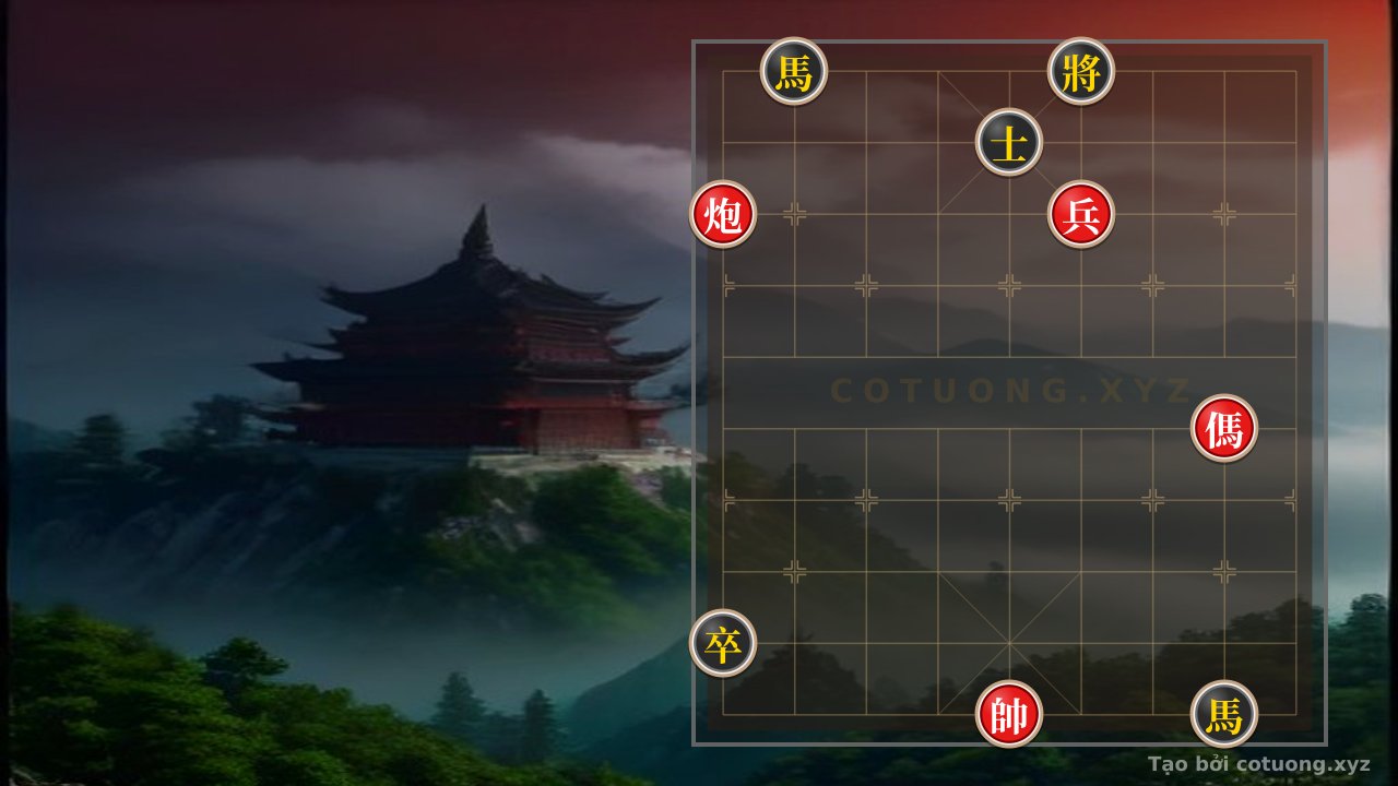 Thế cờ: Red Strategy: Breaking the Black Double Horse Formation in 5 Moves — Cờ Tướng Online