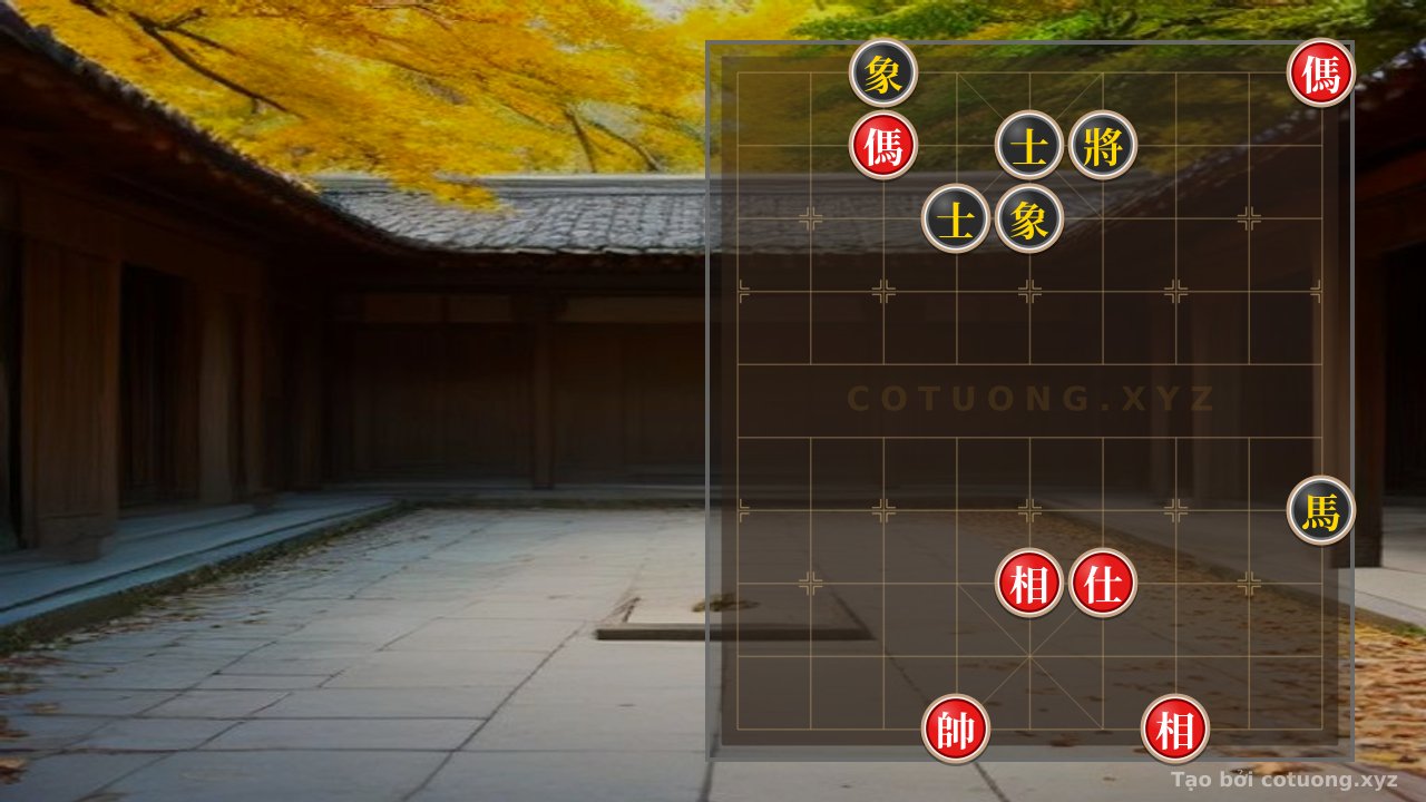 Thế cờ: Xiangqi Puzzle: Double Horse Legs and Unexpected Counterattack — Cờ Tướng Online