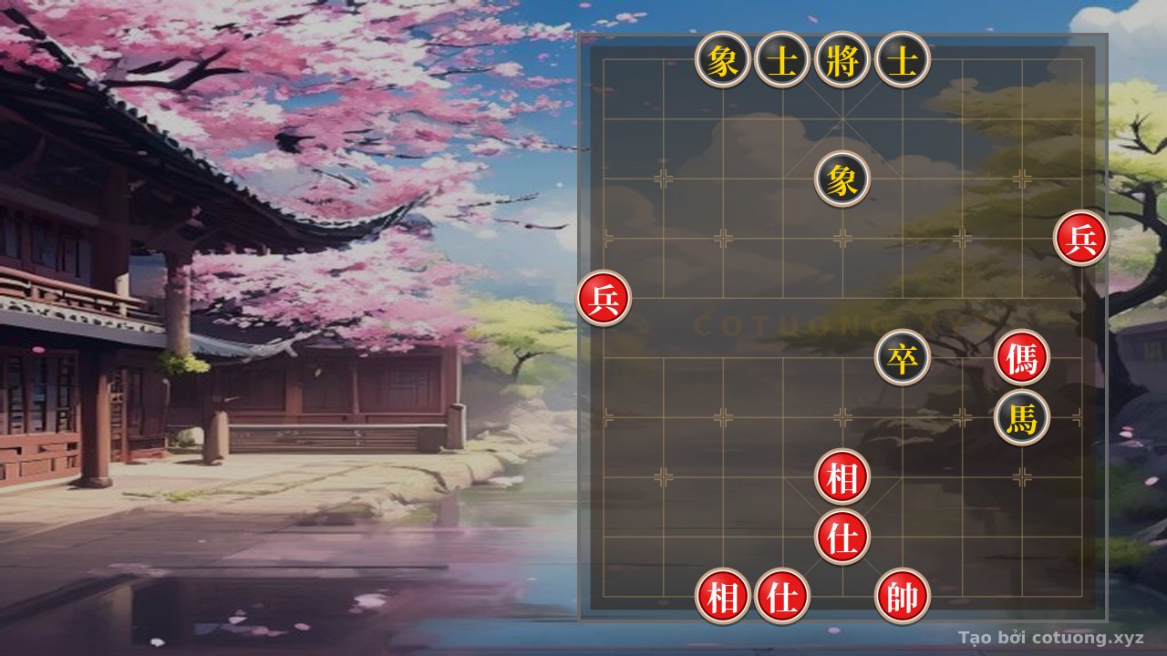 Thế cờ: Xiangqi: Black's Defensive and Counterattack Strategies When Facing Red's Double Horse Legs — Cờ Tướng Online