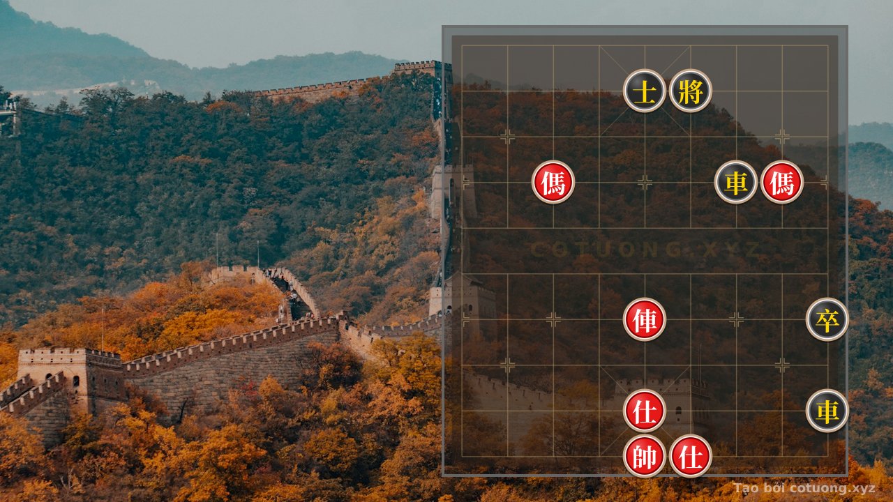 Thế cờ: Double Horse Spear Trap: The Red's Deadly Ambush in Xiangqi — Cờ Tướng Online