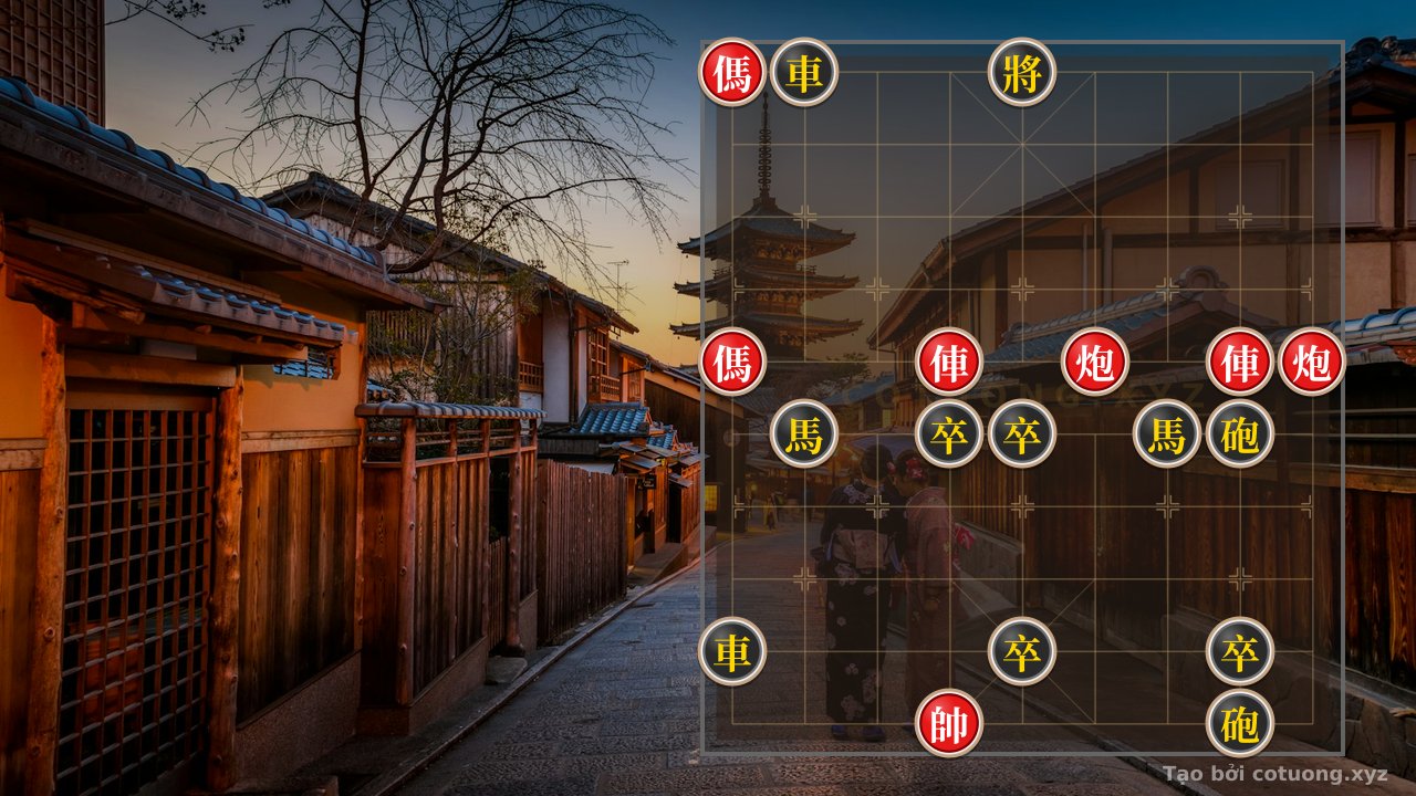 Thế cờ: The Classic Trap: The Double Rook and Double Cannon Battle – The Black Pawns' Desperate Move Decides the Outcome — Cờ Tướng Online