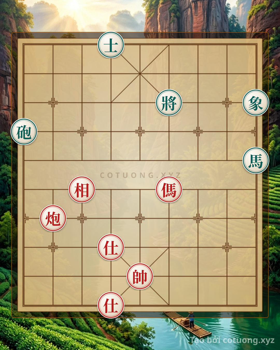 Challenge: Cannon & Horse 2 Advisors & Elephants vs Cannon & Horse Advisors & Elephants: A Life-or-Death Battle in Xiangqi - Can you solve it?