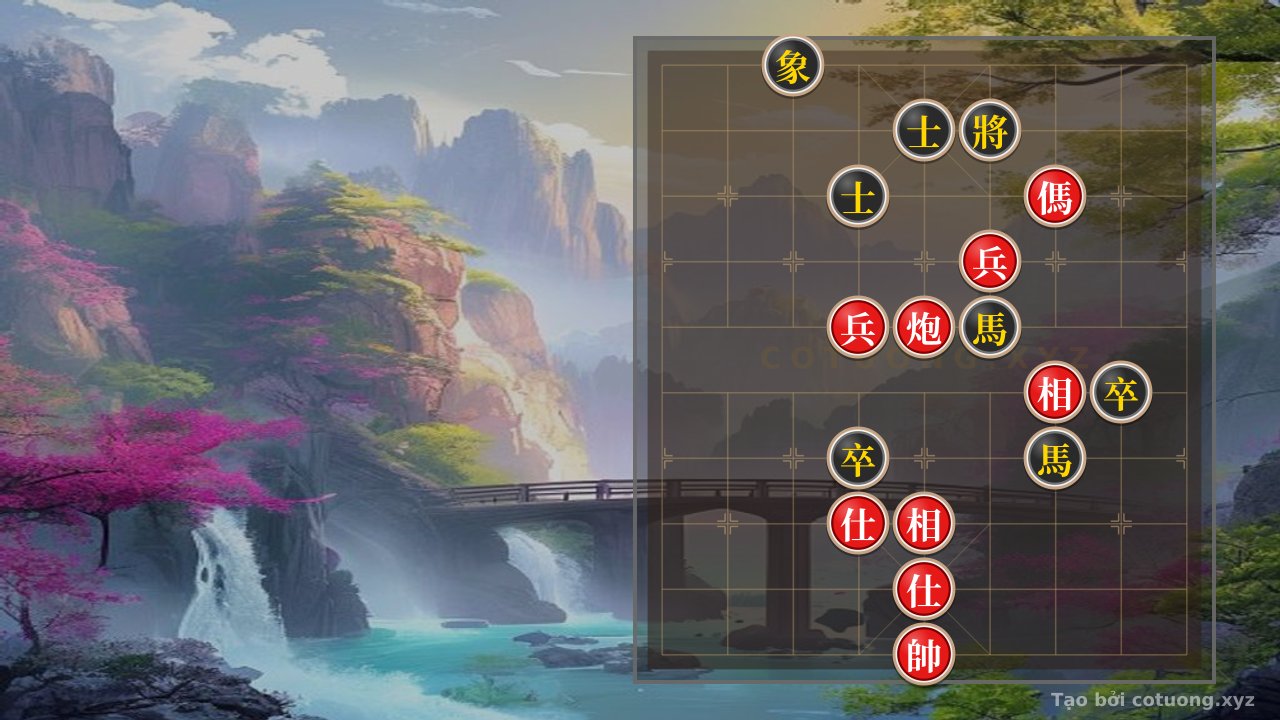 Thế cờ: Red General's Poem: The Battle's Ode - A Thrilling Position for the Red Player — Cờ Tướng Online