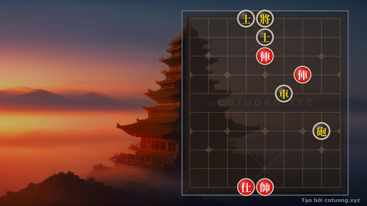 Thế cờ: Xiangqi Super Difficult: Red Chariot Charges Straight at Black Cannon - Extremely Dangerous Tactical Trap — Cờ Tướng Online