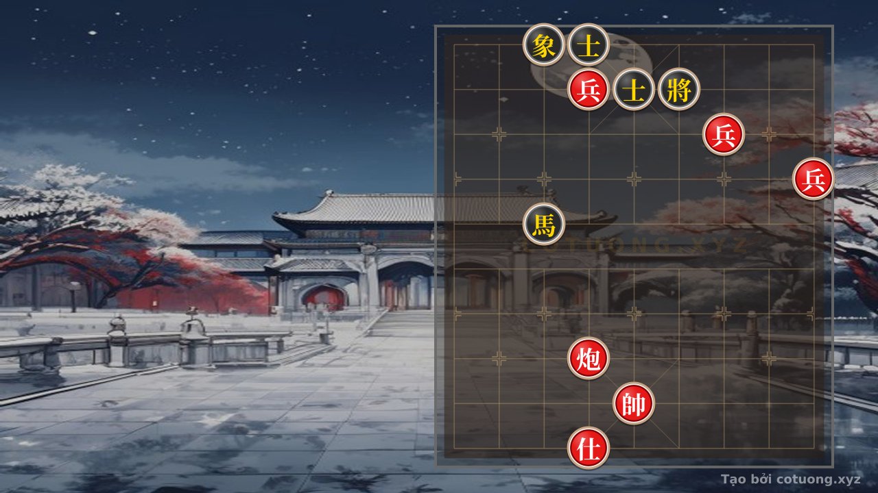 Thế cờ: Red General Chess: Breaking the Black Formation in 5 Moves — Cờ Tướng Online