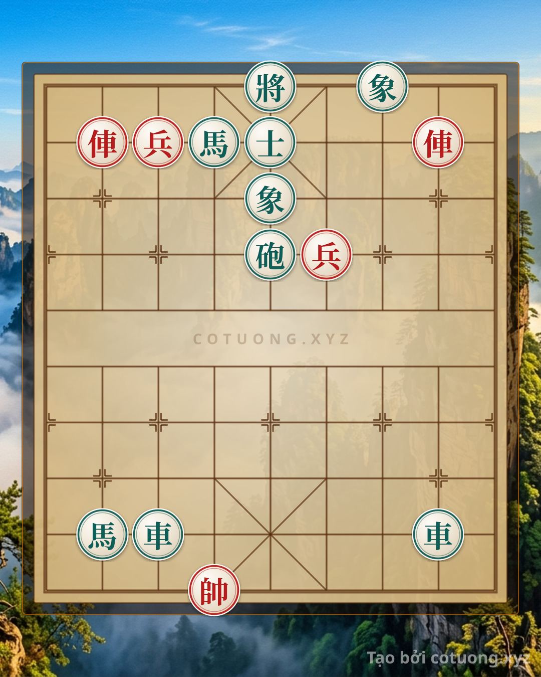 Challenge: Red Pawn Breaks the Empty Cannon Formation: 