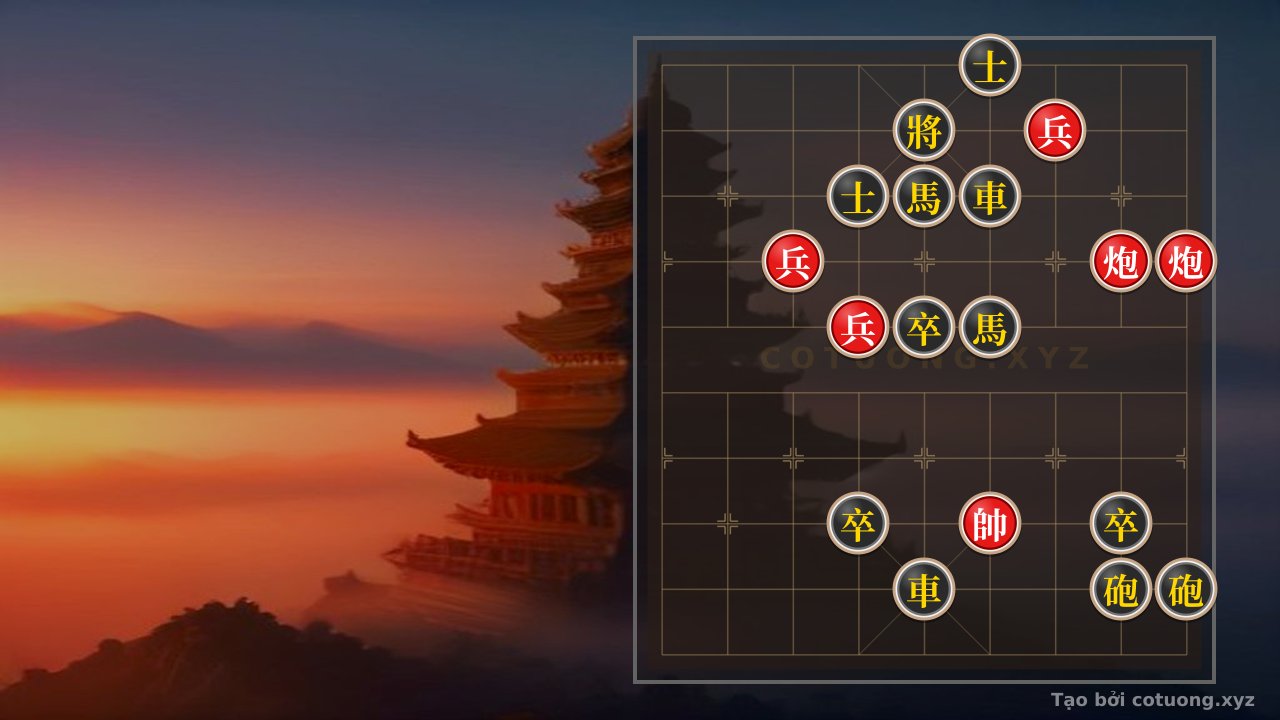 Thế cờ: The Bloody Endgame: Red Attacks the Black Chariot Like a Battle of Life and Death — Cờ Tướng Online