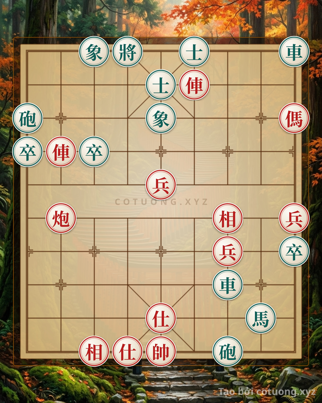 Challenge: Xiangqi (Chinese Chess) Setup: Red Army's Breaking Formation - Detailed Guide - Can you solve it?