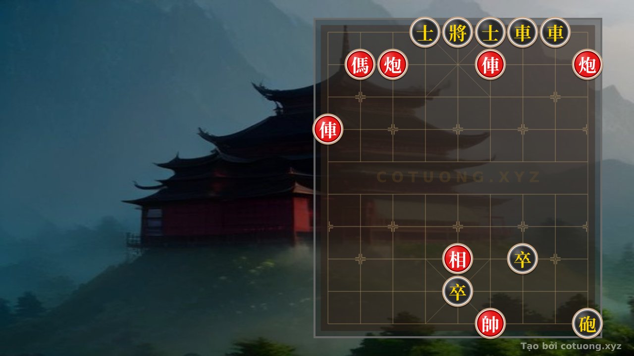 Thế cờ: Xiangqi Position: Red Dominates, Black Retreats - Signature Maneuver — Cờ Tướng Online