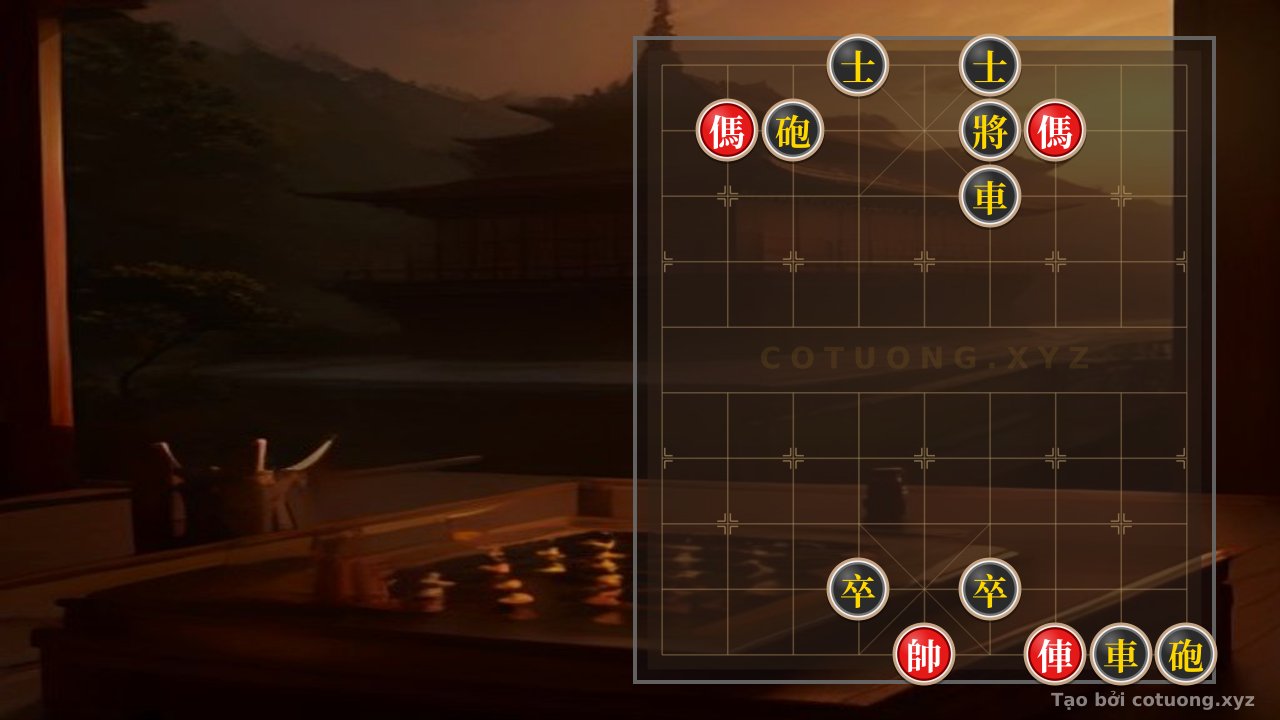 Thế cờ: Endgame Mastery: Rook 2 Horses Winning Against 2 Rooks, 2 Cannons, 2 Pawns, and 2 Advisors - The Secret of the Double Horse Interlock — Cờ Tướng Online