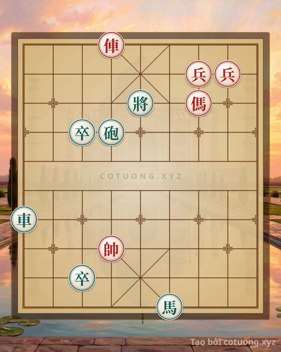 Challenge: Unique Xiangqi Formation: 