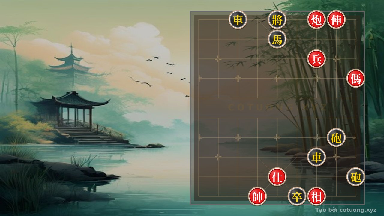 Thế cờ: Red General's Mistake with the Chariot, Black's Crushing Double Horse Formation — Cờ Tướng Online