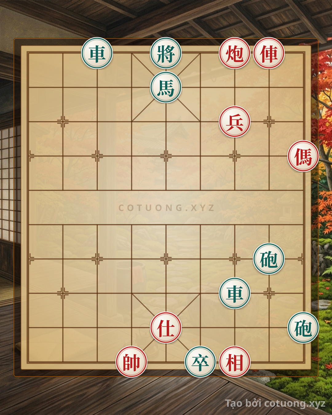 Challenge: Red General's Mistake with the Chariot, Black's Crushing Double Horse Formation - Can you solve it?