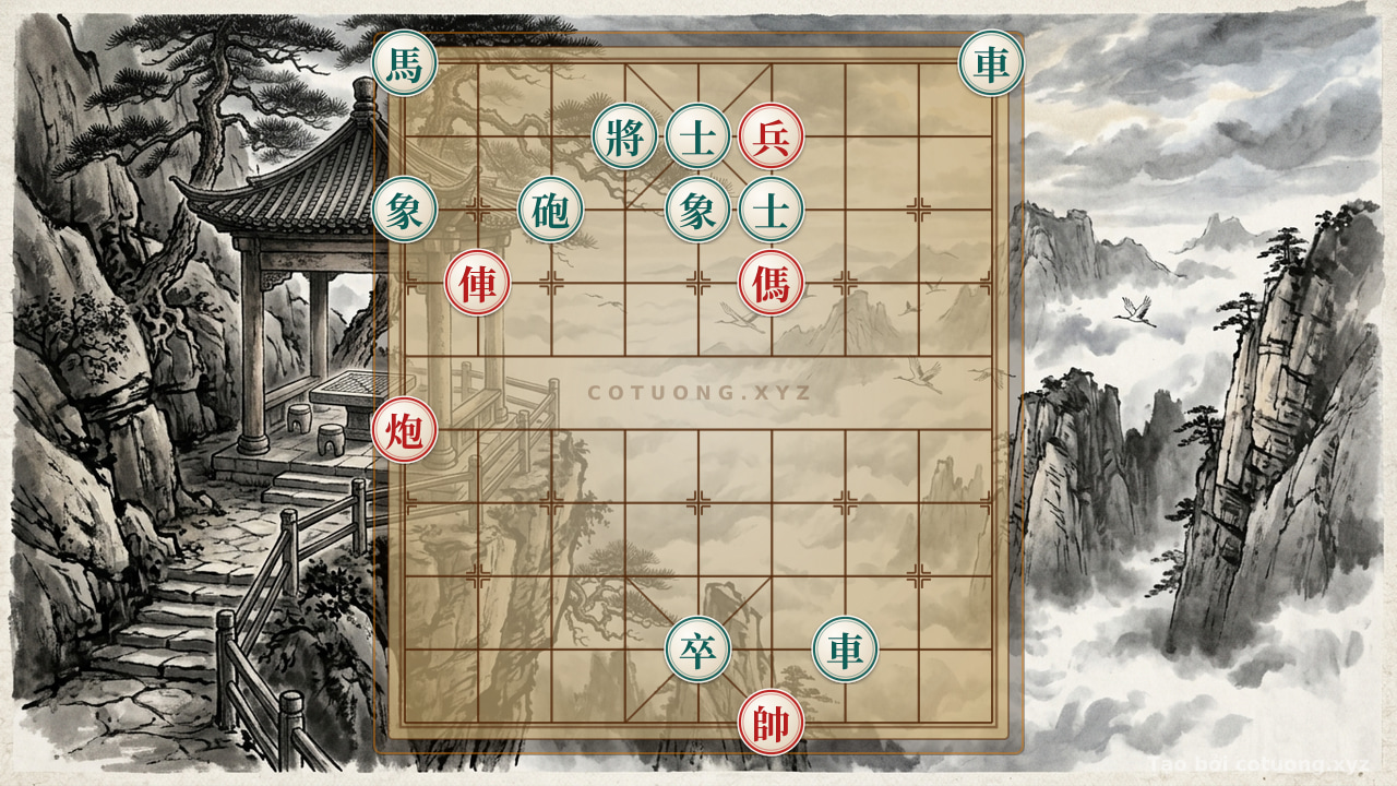 Thế cờ: The Mystery of the Pawn: The Lonely Rook in the Eight Trigrams Formation - High-Level Tactical Analysis — Cờ Tướng Online