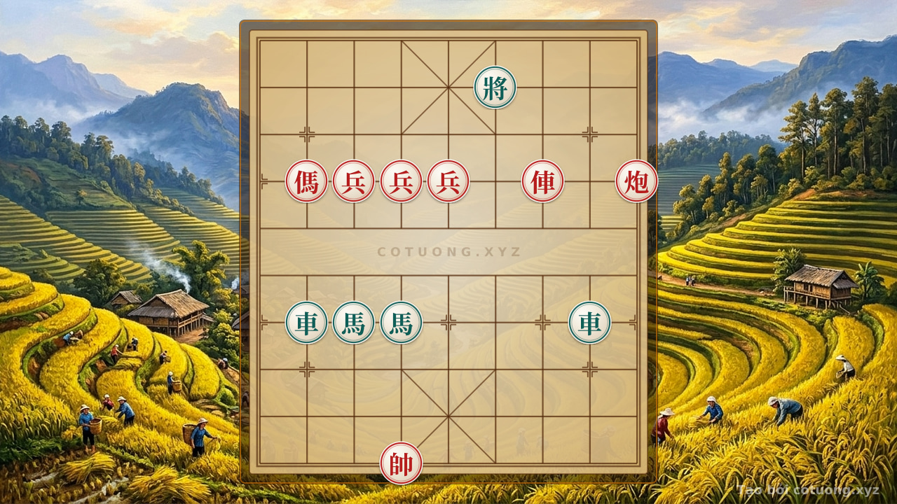 Thế cờ: Xiangqi Opening: Red's Early Advantage, Destroying Black's Victory! — Cờ Tướng Online