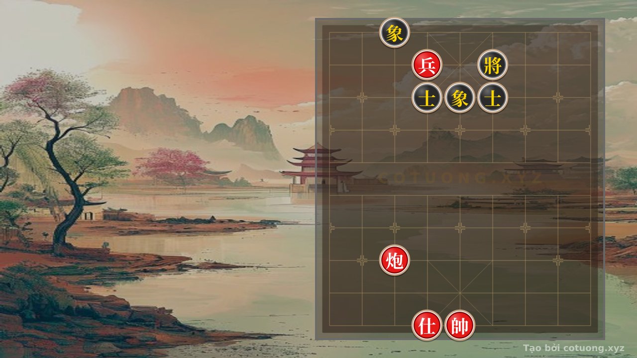 Thế cờ: Red Cannon Shoots Straight at the Black General – The ‘Cannon Attacking the Advisor’ Technique to Break the Black’s Defensive Line — Cờ Tướng Online