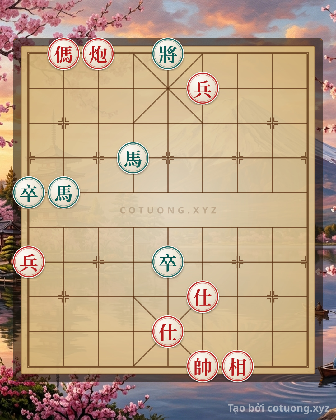 Challenge: Xiangqi Masterpiece: 'Trap' Red Pawn Attacks Black General - Can you solve it?
