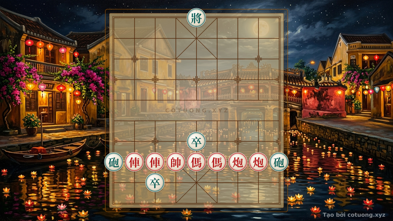 Thế cờ: Fierce Counterattack: The Red General's Double Horse Strike Shakes the Board! — Cờ Tướng Online