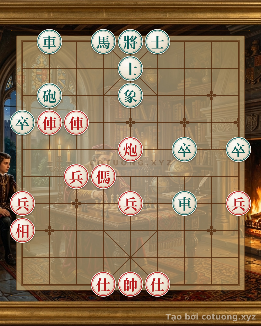 Thế cờ: Xiangqi: Red Strategy - Rook Straight Rush, Cannon Trap Tactics — Cờ Tướng Online