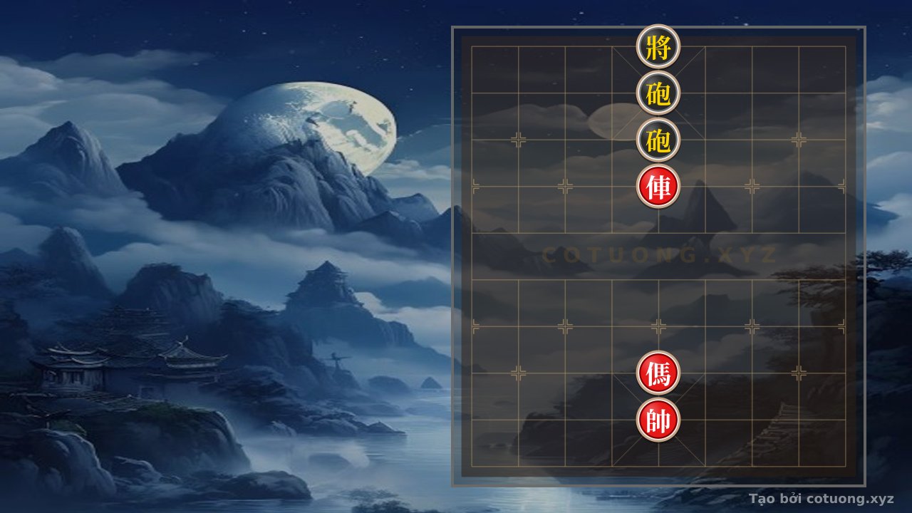 Thế cờ: The Secret of the Hidden Cannon Formation: Red Chariot Challenges Black Double Cannons — Cờ Tướng Online