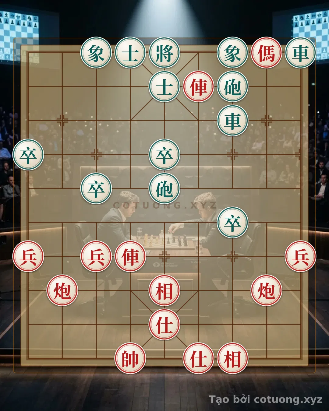 Thế cờ: The 'Red Horse Myth' Formation - Xiangqi Moves Like an Action Movie — Cờ Tướng Online