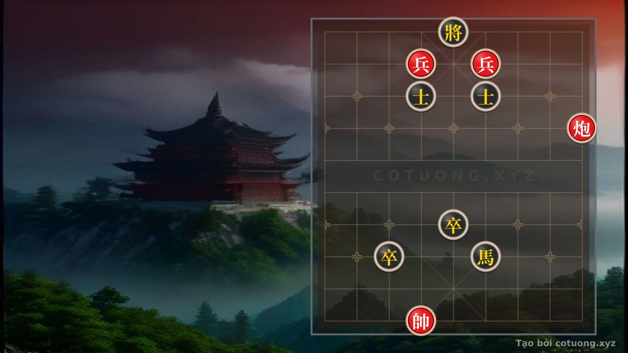Thế cờ: Red Cannon on File 1, Rank 7: Planning to Escape and End the Battle — Cờ Tướng Online