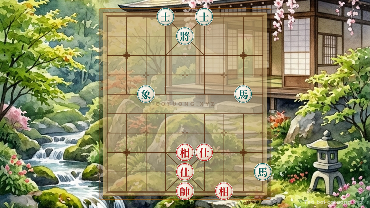 Thế cờ: Red General's Opening: Double Horse Trap and Black Bishop's Pitfall — Cờ Tướng Online