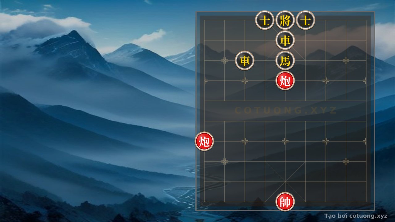 Thế cờ: Black Trap Like Fire: Red Cannon at 5-7 Attacks Black Chariot at 3-8 - Xiangqi Online — Cờ Tướng Online