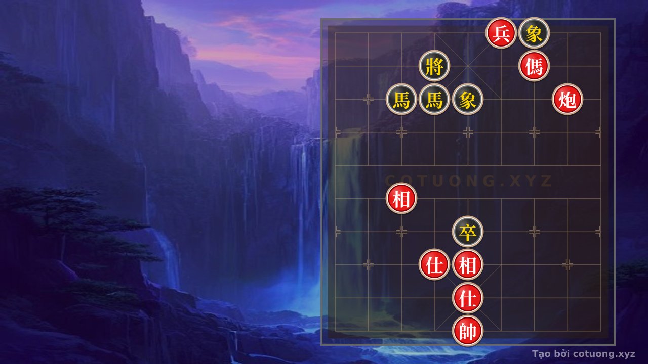 Thế cờ: Super Difficult Xiangqi: Red Attacks, Black Defends - Pivotal Tactics — Cờ Tướng Online