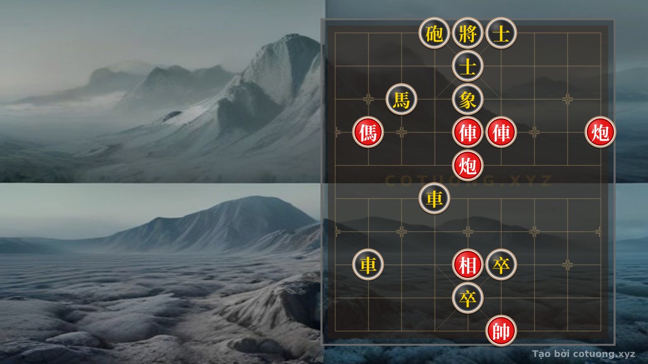 Thế cờ: Black's Opening Move: Cannon at 4-10 - Red's Broken Double Horse Formation — Cờ Tướng Online