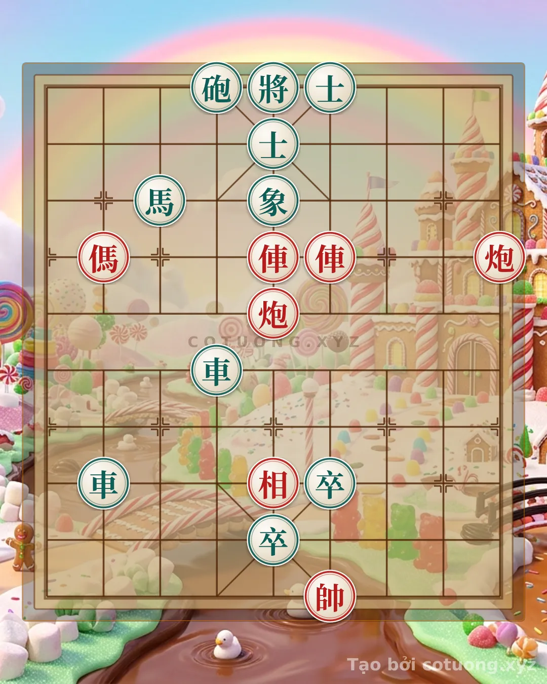 Challenge: Black's Opening Move: Cannon at 4-10 - Red's Broken Double Horse Formation - Can you solve it?