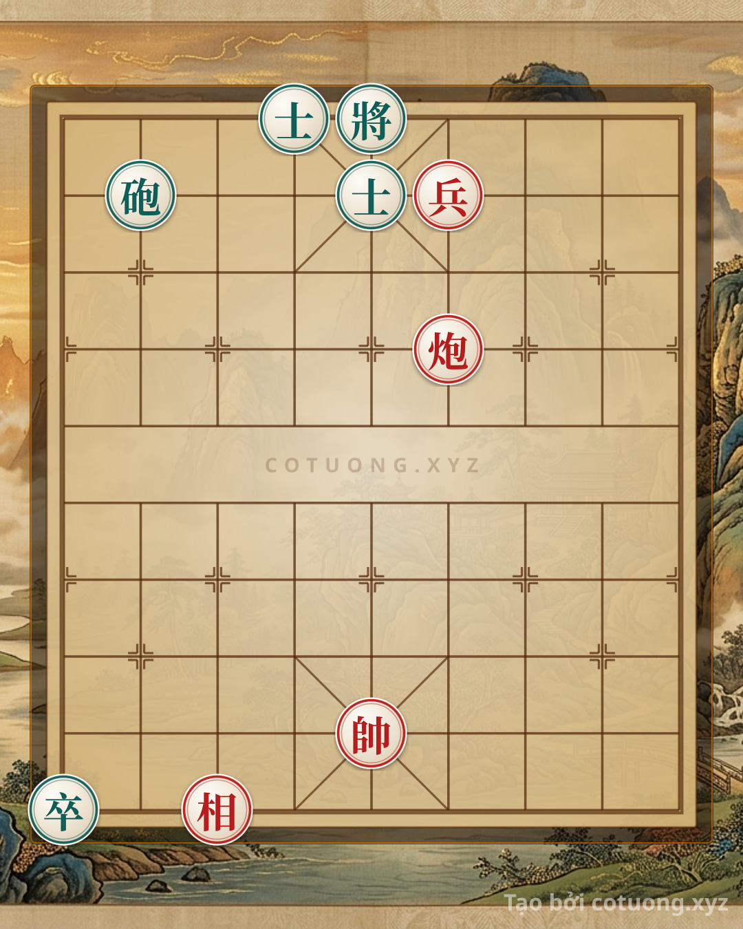 Challenge: Xiangqi Position: Red Cannon on 4-7 vs Black Advisor on 5-9 and Black General on 5-10 - Brilliant Breakthrough Strategy - Can you solve it?