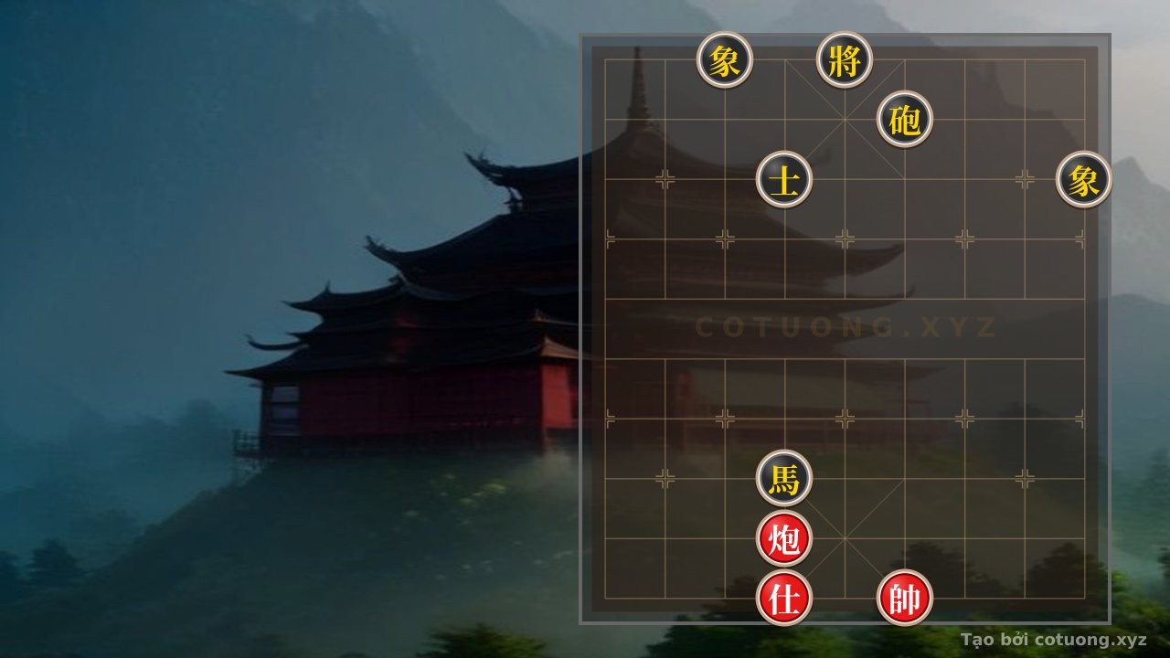Thế cờ: Xiangqi: Defensive Strategy from the 'Bai Dang' Formation - How Black Prevents Empty Cannon Attacks — Cờ Tướng Online