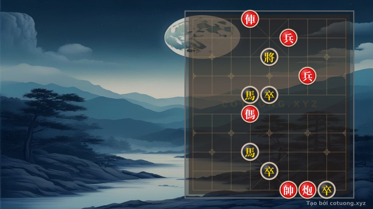 Thế cờ: Xiangqi 'Red General Exposed 6' - Secret to Defensive Strategy for Black General in Cross-Cannon Position — Cờ Tướng Online