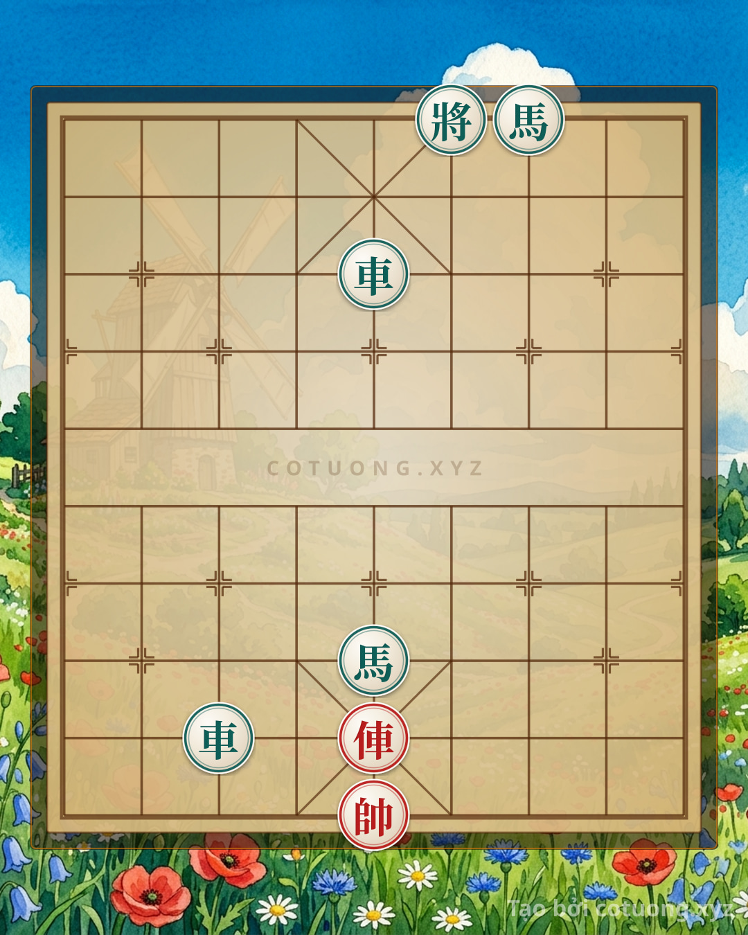 Challenge: Playing Xiangqi: Defensive Counterattack Strategies in the 'Double Horse Leg' Formation - Can you solve it?