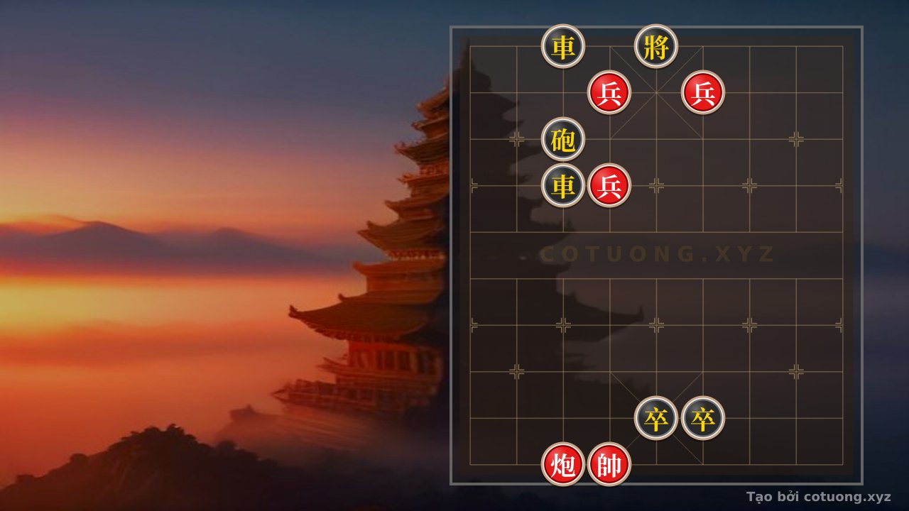 Thế cờ: Xiangqi: Red's Strategic Victory in the 'Empty Cannon' Maneuver Using the 'Kill Move' — Cờ Tướng Online