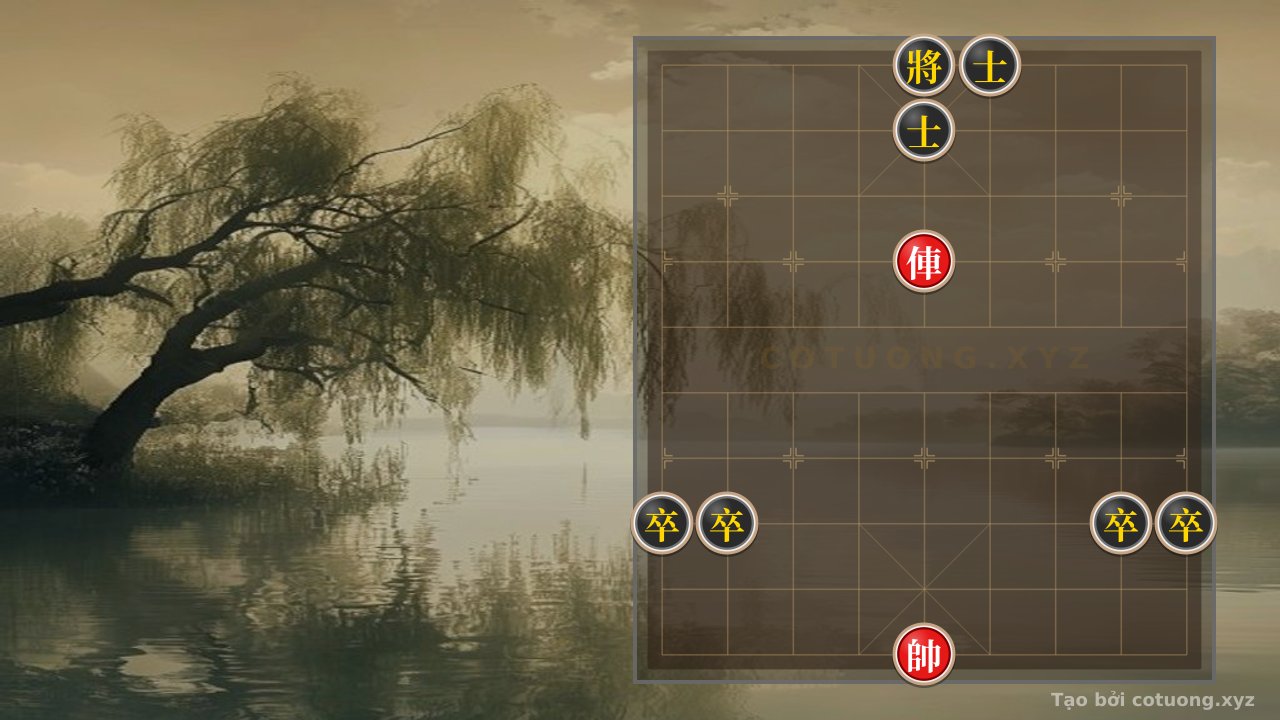 Thế cờ: Xiangqi Secrets: The Lone Chariot Breaks Through 4 Pawns and 2 Advisors - When the Red General Creates the Myth of Xich Bi — Cờ Tướng Online