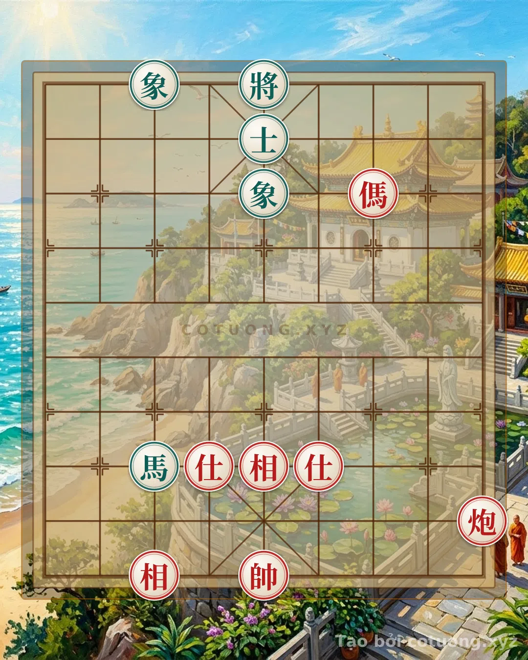 Thử Thách: Cạm Bẫy Tử Thần: Song Mã Đánh Đầu, Pháo Đen Chờ Lại - Chiến Thuật Cờ Tướng Đỏ - Bạn có thể giải được?
